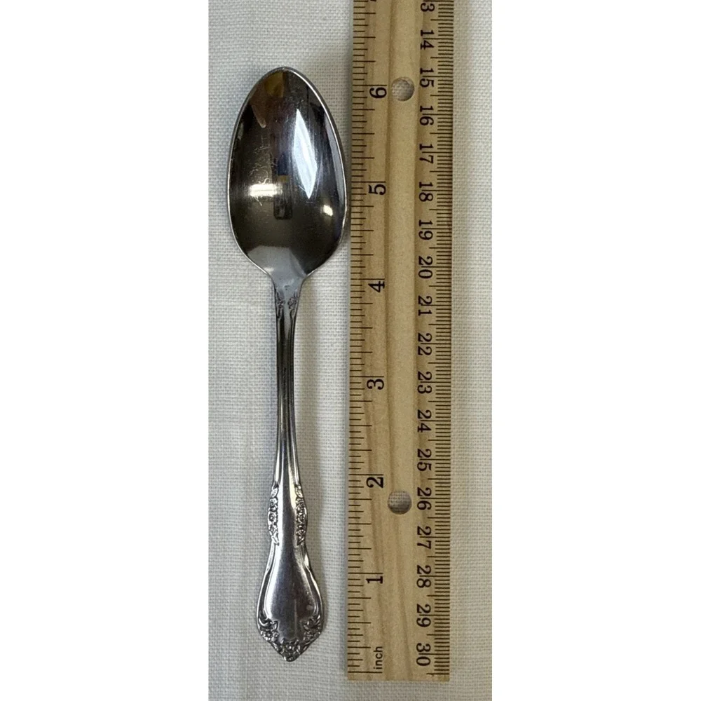 Oneida Mansfield Amadeus Wm A Rogers Deluxe Stainless Flatware‎ Set 9 Teaspoons